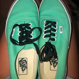Mint green vans